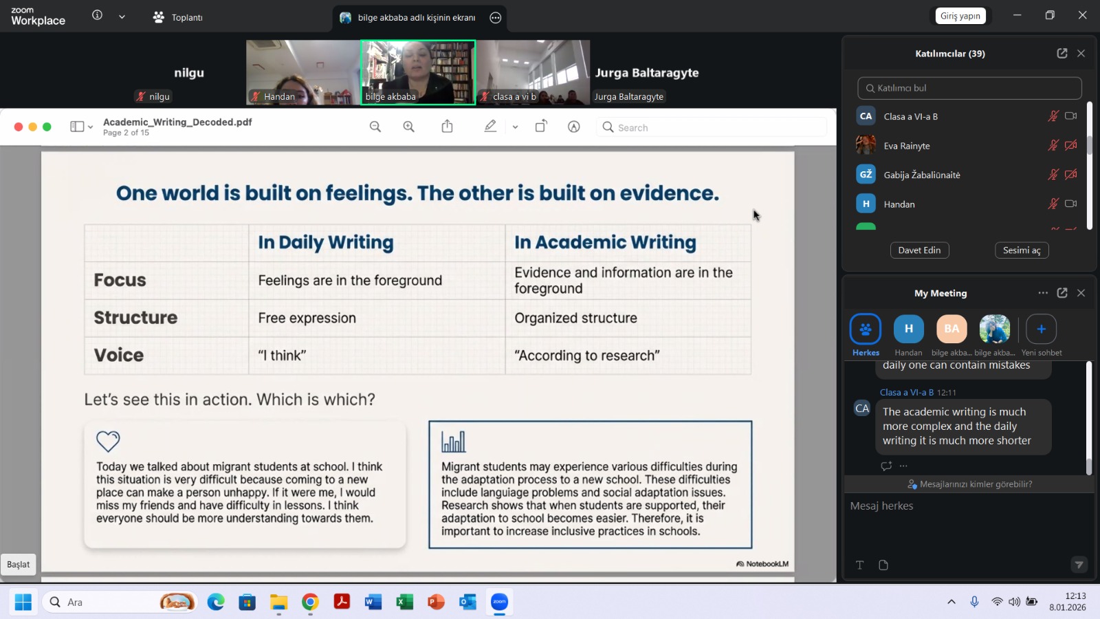 08 January 2026 – Student Digital Writing Workshop (Week 1)